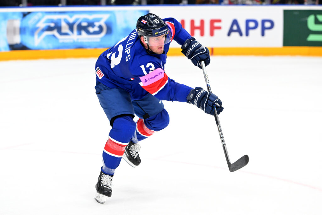 David Phillips in action for Great Britain